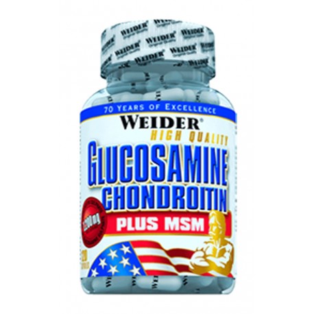Glucosamine Chondroitin Plus MSM (120 capsulas) Weider