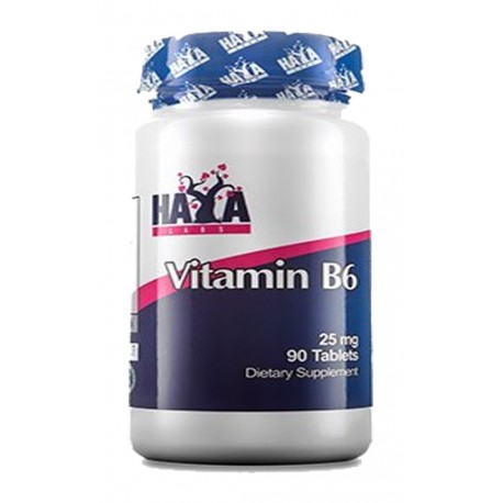 Vitamina B6 25mg - 90 tabletas - de Haya