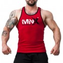 MNX RED&BLACK RIBBED TANK TOP (Mnx Sportswear))
