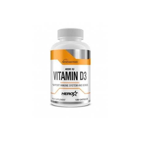 Vitamin D3 (120 capsulas) HERO TECH NUTRITION