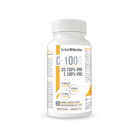 C-1000 + D3 + E (60 Capsulas) PERFECT NUTRITION