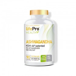 Ashwagandha (90 capsulas) LIFE PRO NUTRITION