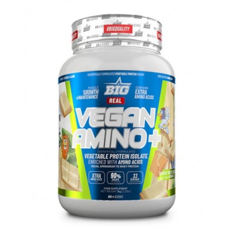 Real Vegan Amino Plus Mowgly White (1kg) BIG NUTRITION
