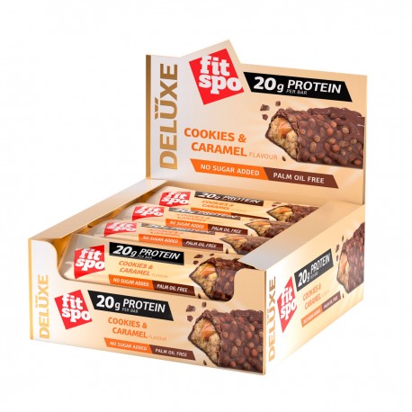 Barrita Proteica Galletas y Caramelo (60 gr) FITSPO