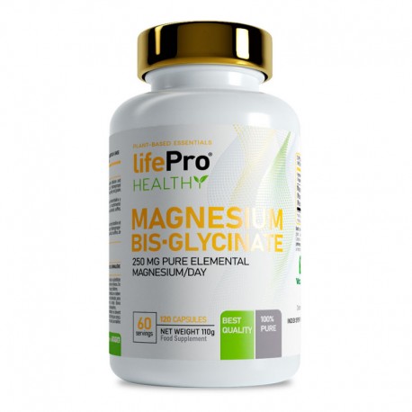 Bisglicinato De Magnesio (120 capsulas) LIFE PRO NUTRITION